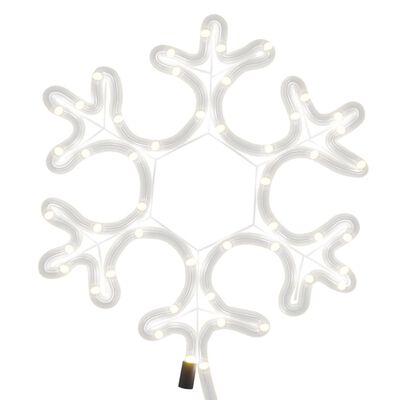 vidaXL snefnug julefigur 48 LED'er 27x27 cm varmt hvidt lys