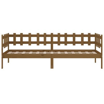 vidaXL daybed 80x200 cm massivt fyrretræ gyldenbrun