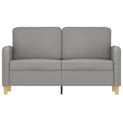 vidaXL 2-personers sofa 120 cm stof lysegrå