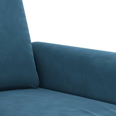 vidaXL 3-personers sofa 180 cm velour blå