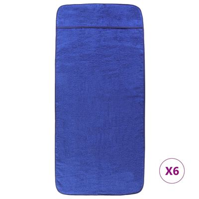 vidaXL strandhåndklæder 6 stk. 60x135 cm 400 GSM stof kongeblå