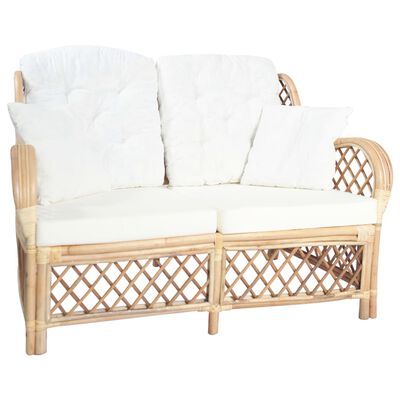 vidaXL 2-personers sofa rattan