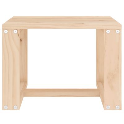 vidaXL havebord 40x38x28,5 cm massivt fyrretræ