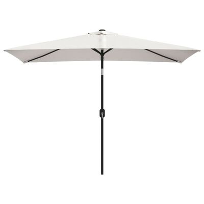 vidaXL parasol 200x300 cm rektangulær sandhvid