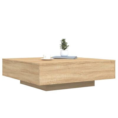 vidaXL sofabord 100x100x31 cm konstrueret træ sonoma-eg