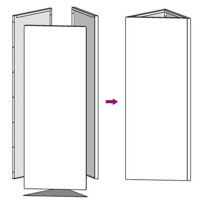 vidaXL plantekrukke 30x26x75 cm trekantet stål antracitgrå