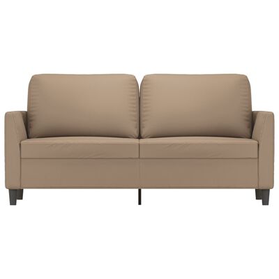 vidaXL 2-personers sofa 140 cm kunstlæder cappuccino