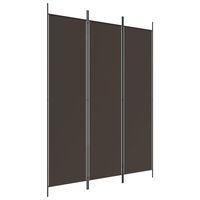 vidaXL 3-panels rumdeler 150x200 cm stof brun
