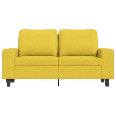 vidaXL 2-personers sofa 120 cm stof lysegul