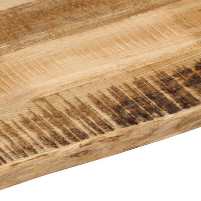 vidaXL bordplade 180x40x2,5 cm naturlig kant massivt ru mangotræ