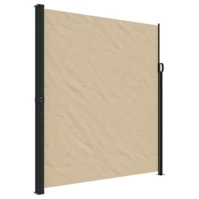 vidaXL sammenrullelig sidemarkise 220x500 cm beige