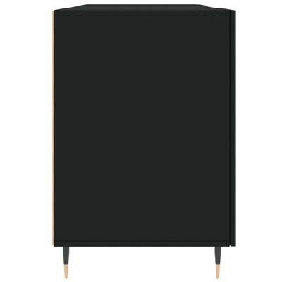 vidaXL skrivebord 140x50x75 cm konstrueret træ sort