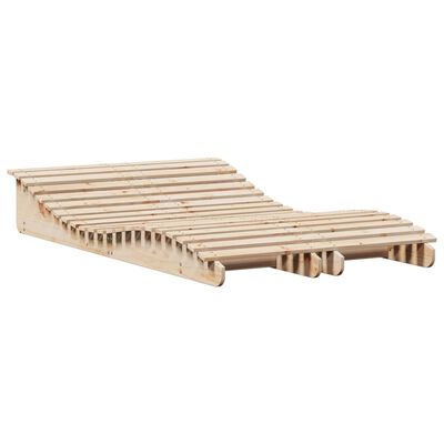 vidaXL liggestole 2 stk. 205x60x31,5 cm massivt fyrretræ