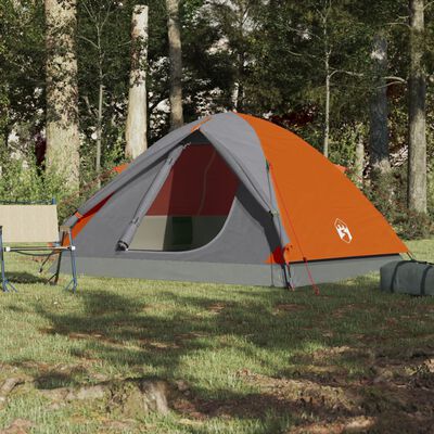 vidaXL 6-personers campingtelt vandtæt kuppel orange