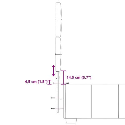 vidaXL kontinentalseng med madras 80x200 cm stof sort