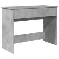 vidaXL makeupbord med spejl 100x45x76 cm betongrå