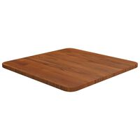 vidaXL firkantet bordplade 40x40x1,5 cm behandlet massivt eg mørkebrun