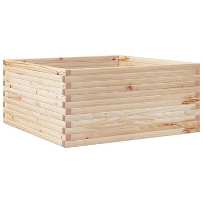 vidaXL plantekasse 100x100x46 cm massivt fyrretræ