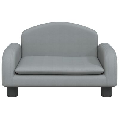 vidaXL sofa til børn 50x40x30 cm stof lysegrå