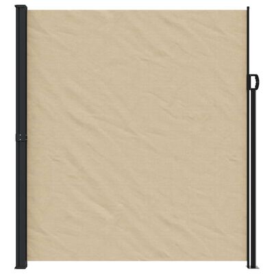 vidaXL sammenrullelig sidemarkise 220x500 cm beige