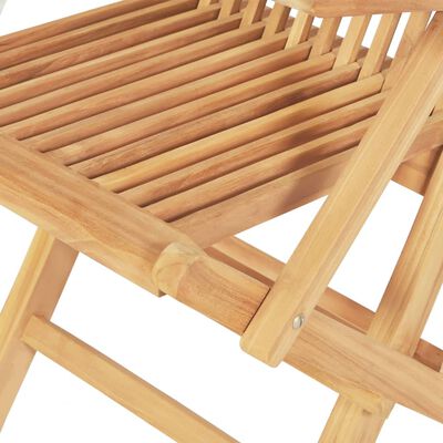 vidaXL udendørs spisebordssæt 7 dele 150-200x100x75 cm massivt teak