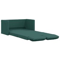 vidaXL 2-i-1 sovesofa 112x174x55 cm stof mørkegrøn