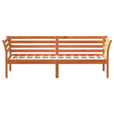 vidaXL daybed uden madras 90x200 cm massivt fyrretræ gyldenbrun