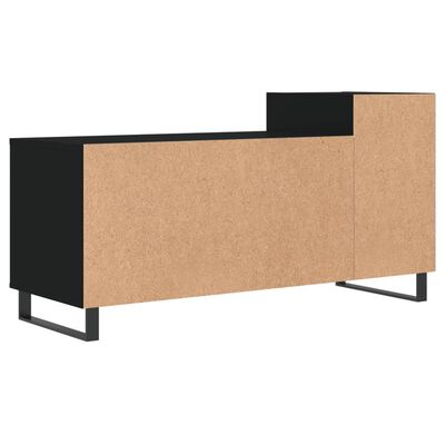 vidaXL tv-bord 100x35x55 cm konstrueret træ sort