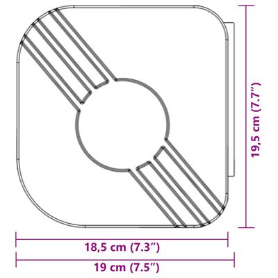 vidaXL foldemarkise 5x3 m stof og aluminium blå og hvid