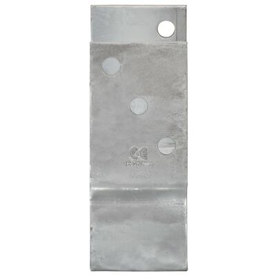 vidaXL jordankre 6 stk. 14x6x15 cm galvaniseret stål sølvfarvet