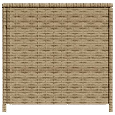 vidaXL opbevaringsboks til haven 469 l polyrattan beige