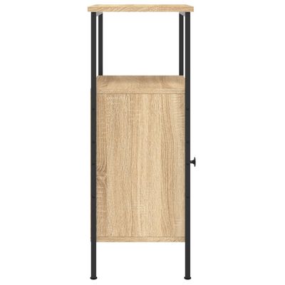 vidaXL sengeborde 2 stk. 41x31x80 cm konstrueret træ sonoma-eg