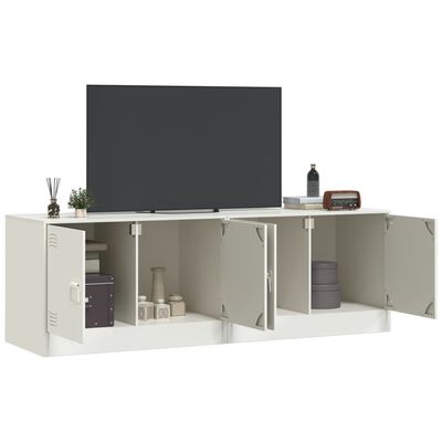 vidaXL tv-borde 2 stk. 67x39x44 cm stål hvid