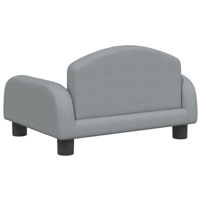 vidaXL sofa til børn 50x40x30 cm stof lysegrå