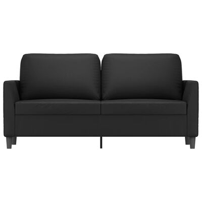 vidaXL 2-personers sofa 140 cm kunstlæder sort