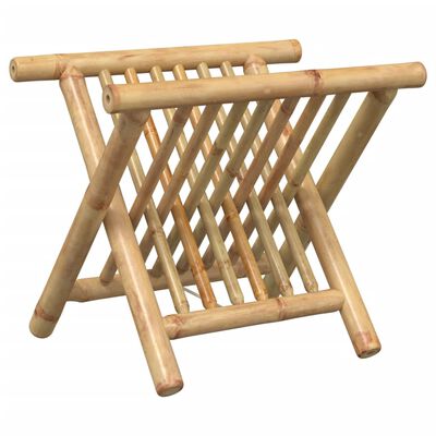 vidaXL magasinholder 42x30,5x34,5 bambus