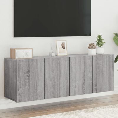 vidaXL væghængte tv-borde 2 stk. 60x30x41 cm grå sonoma-eg