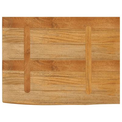 vidaXL bordplade 80x60x2,5 cm naturlig kant massivt mangotræ