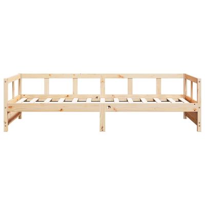 vidaXL daybed 80x200 cm massivt fyrretræ naturfarvet