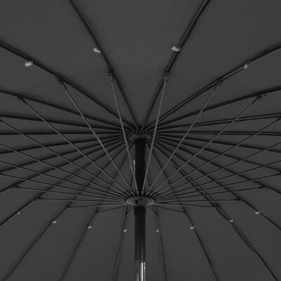 vidaXL parasol med aluminiumstang 270 cm antracitgrå