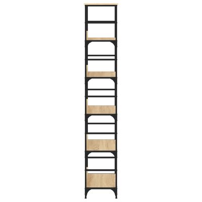 vidaXL bogreol 50x33x188,5 cm konstrueret træ sonoma-eg