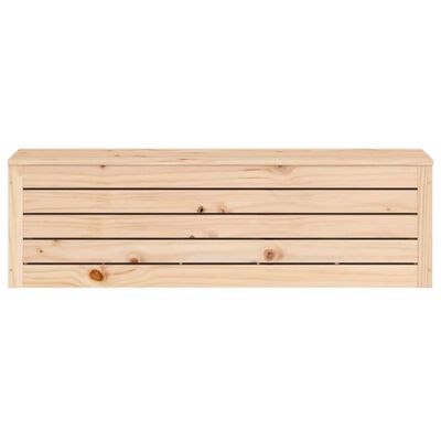 vidaXL opbevaringskasse 109x36,5x33 cm massivt fyrretræ