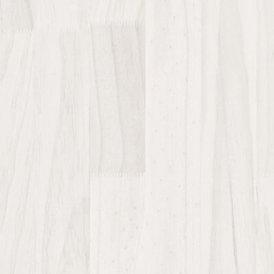 vidaXL sengestel 140x190 cm massivt fyrretræ hvid