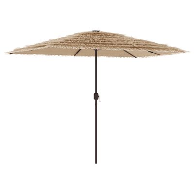 vidaXL haveparasol med stålstang 300x200x250 cm brun