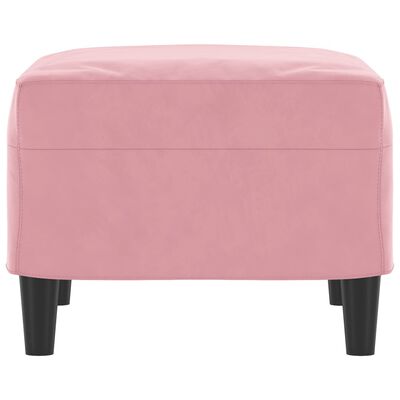 vidaXL fodskammel 60x50x41 cm velour pink