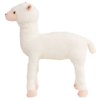 vidaXL stående tøjdyr alpaca plysstof XXL hvid