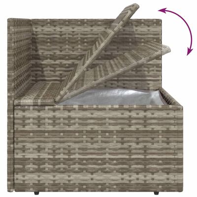 vidaXL hjørnemoduler til havesofa 6 stk. 57x57x56 cm polyrattan