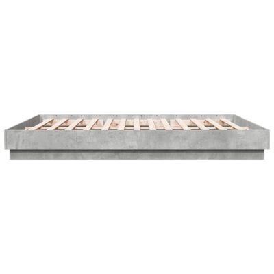 vidaXL sengestel 180x200 cm konstrueret træ betongrå