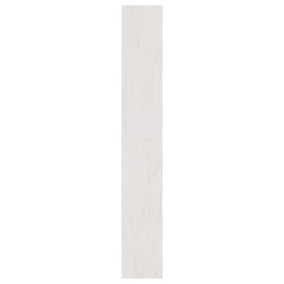 vidaXL bogskab/rumdeler 100x30x200 cm massivt fyrretræ hvid