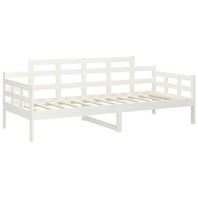 vidaXL daybed 90x200 cm massivt fyrretræ hvid